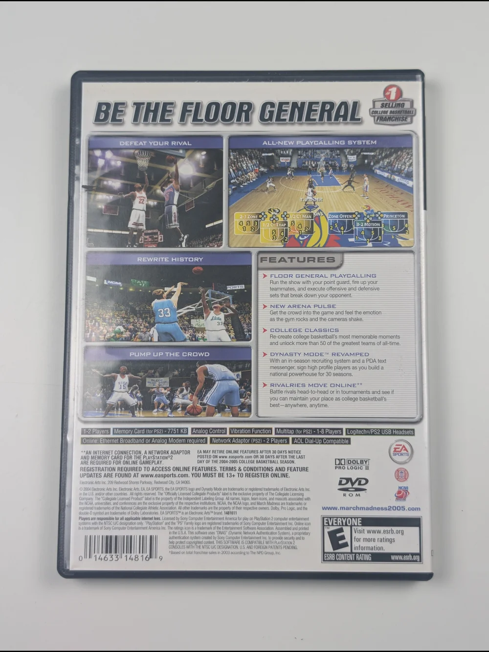 NCAA March Madness 2005 Sony PlayStation 2 PS2 EA Sports CIB Omeka Okafor